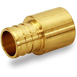 Supply Giant QTGB1034-OM Female Sweat Adapter x PEX Barb Pipe Fitting 1" x 3/4'' Brass, 40