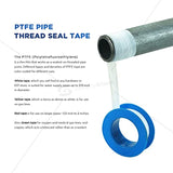 Supply Giant I33-5 PTFE Thread Seal Tape for Plumbers, White 1/2 Inch x 520 Inch (Pack of 5 Rolls), 216 Foot