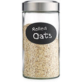Sweet Home Chalk it up 58 OZ Glass Canister with Metal Screw Top chalk included