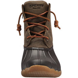 Sperry Womens Saltwater Boots, Brown/Olive, 6