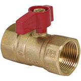SUPPLY GIANT GUHW-03G03G Gas Ball Valve with 1 Inch FIP x 1 Inch FIP Fittings for Gas Connectors with Quarter-Turn Lever Handle, Brass Construction, Excellent Corrosion Resistance, CSA Approved