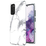 Speck Products Presidio Inked Samsung Galaxy S20 Case, CarraraMarble Matte/Grey