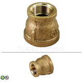 Supply Giant CSSD1141 1-1/4'' x 3/4'' Lead Free Reducing Coupling with Female National Pipe Taper Threaded Ends Brass Construction Higher Corrosion Resistance, Economical & Easy to Install, 20
