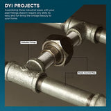 Supply Giant OQHM1155-10 Steel Nipple Pipe, 1-1/4'' x 5-1/2'', Galvanized, 1-1/4" x 5-1/2"