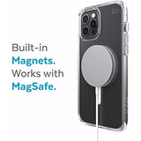 Speck Products Presidio Perfect Clear + MagSafe iPhone 12 Pro Max Case, Clear/Clear