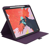 Speck Products Presidio PRO Folio 12.9-inch iPad Pro Case (2018), Argyle Purple/Eggplant Purple