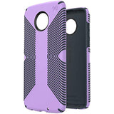 Speck Products Moto Z4 Next Gen Case, Presidio Grip, Jelly Purple/Charcoal Grey