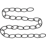 Stanley N274-993 National Hardware Extension Chain, 12 Lb, 36 In L, Steel, Black