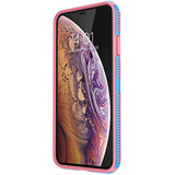 Speck Products iPhone Xs Max Case, CandyShell Grip, Azure Blue/Melon Pink