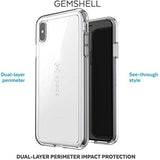 Speck Products GemShell iPhone XS Max Case, Clear/Clear
