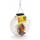 Stokes Select Clear Plastic Canteen-Style Bird Feeder with Two Perches, 5 Pound Seed Capacity