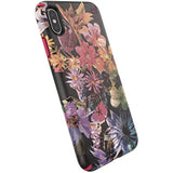 Speck Products Presidio Inked iPhone Xs Max Case, DigitalFloral/Cerise Red