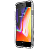 Speck Products Presidio Perfect-Clear with Grip Case, Compatible with iPhone SE (2022)| iPhone SE (2020)| iPhone 8| iPhone 7, Clear/Clear (136216-5085)