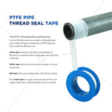 Supply Giant I35 PTFE Thread Seal Tape for Plumbers, White 3/4 Inch x 520 Inch, Single