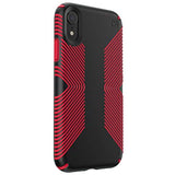 Speck Products Presidio Grip iPhone Xs/iPhone X Case, Black/Dark Poppy Red