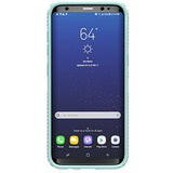 Speck Products (90257-6249) Presidio Grip Cell Phone Case for Galaxy S8 Plus - Dolphin Grey/Aloe Green