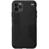 Speck Products Presidio2 Grip Case, Compatible with iPhone 11 PRO Max, Black/Black/Black/White