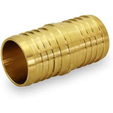 Supply Giant FQDQ0012-10 X PEX Straight Coupling Barb Pipe Fitting, 1/2'', Brass (10 Pack)