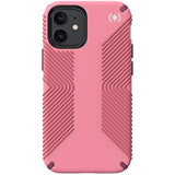 Speck Products Presidio2 Grip iPhone 12 Mini Case, Vintage Rose/Royal Pink/Lush Burgundy/White