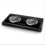 BLACK+DECKER Double Burner Portable Buffet Range, Black, DB1002B