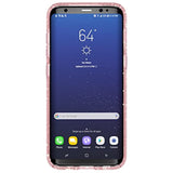 Speck Products Presidio Clear+ Glitter Cell Phone Case for Samsung Galaxy S8 - Rose Pink With Gold Glitter