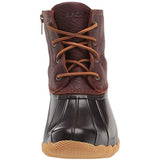Sperry Womens Saltwater Boots, Tan/Dark Brown, 8 Wide