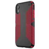 Speck Products Presidio Grip iPhone Xs/iPhone X Case, Black/Dark Poppy Red