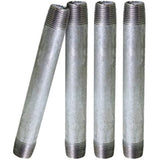 Supply Giant OQHM1080-4 Steel Nipple Pipe Galvanized, 1" x 8"