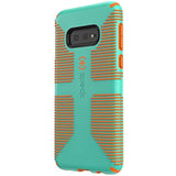 Speck Products CandyShell Grip Samsung Galaxy S10e Case, Tropic Teal/Pumpkin Orange