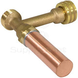 SUPPLY GIANT IBXN0056 Hose Bib Hammer Arrestor, 3/4", Copper