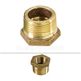 Supply Giant CSCV1000 1 in. Male X 1/4 in. Female NPT Lead Free Bushing, Fitting with Hexagonal Head, Brass Construction, Higher Corrosion Resistance Economical & Easy to Install, 19