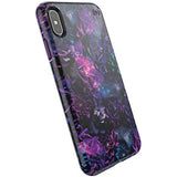 Speck Products Presidio Inked iPhone Xs Max Case, GalaxyFloral/Cala Purple