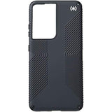Speck Products Presidio2 Grip Samsung Galaxy S21 Ultra 5G Case, Black/Black/White