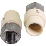 Supply Giant TTDQG300 Female x CPVC Adapter Transition Pipe Fitting; Durable Over Molded One-Piece Design; 1 in.; Lead Free Stainless Steel