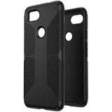 Speck Products Google Pixel 3a XL Case, Presidio Grip, Black/Black, 126054-1050