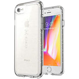 Speck Products GemShell iPhone SE (2022) Case| iPhone SE (2020)| iPhone 8| iPhone 7 - Clear with Gold Glitter/Clear