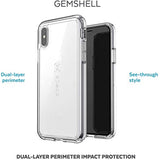 Speck Products GemShell iPhone XS/iPhone X Case, Clear/Clear