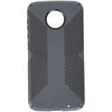 Speck Products Presidio Grip Cell Phone Case for Moto Z2 Force Edition, Graphite Grey/Charcoal Grey