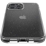 Speck Products Presidio Perfect-Clear + Glitter iPhone 12 Pro Max Case, Clear with Gold Glitter/Clear