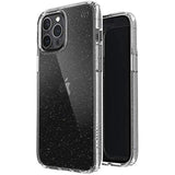 Speck Products Presidio Perfect-Clear + Glitter iPhone 12 Pro Max Case, Clear with Gold Glitter/Clear