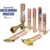 SUPPLY GIANT IBXN0056 Hose Bib Hammer Arrestor, 3/4", Copper