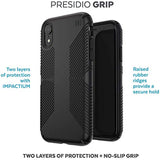 Speck Products Presidio Grip iPhone XR Case, Black/Black