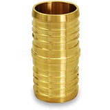 Supply Giant FQDQ0100-10 X PEX Straight Coupling Barb Pipe Fitting 1" (Pack of 10), 1 Inch, Brass (10 Pack)