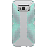 Speck Products Presidio Grip Cell Phone Case for Samsung Galaxy S8 - Dolphin Grey/Aloe Green