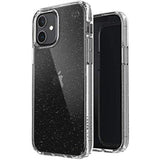 Speck Products Presidio Perfect-Clear + Glitter iPhone 12, iPhone 12 Pro Case, Clear with Gold Glitter/Clear