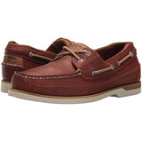 Sperry Mens Mako 2-Eye Boat Shoe, Tan, 9.5