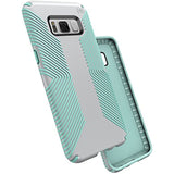 Speck Products Presidio Grip Cell Phone Case for Samsung Galaxy S8 - Dolphin Grey/Aloe Green