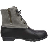 Sperry womens Saltwater Boots, Black/Grey, 9.5 US
