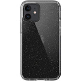 Speck Products Presidio Perfect-Clear + Glitter iPhone 12 Mini Case, Clear with Gold Glitter/Clear