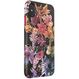 Speck Products Presidio Inked iPhone Xs Max Case, DigitalFloral/Cerise Red